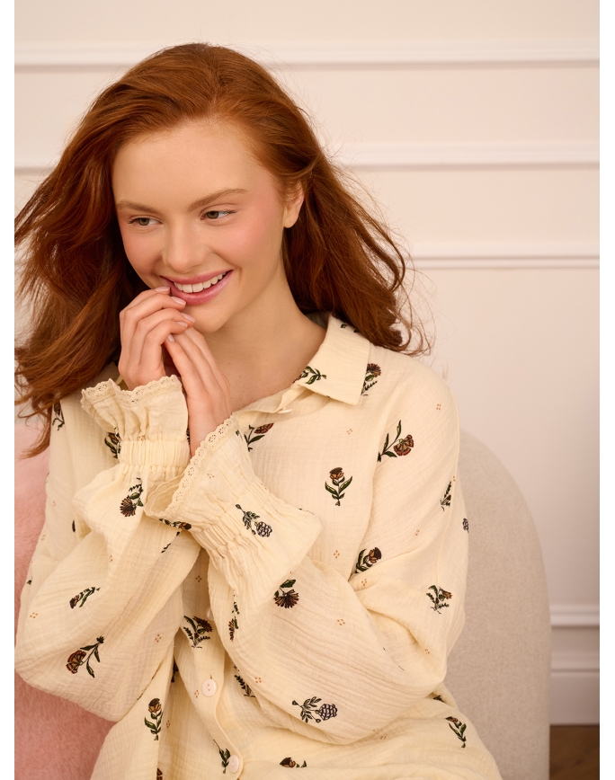 Женская пижама (Рубашка+Шорты) 5290TQP Женская пижама (Рубашка+Шорты) 5290TQP